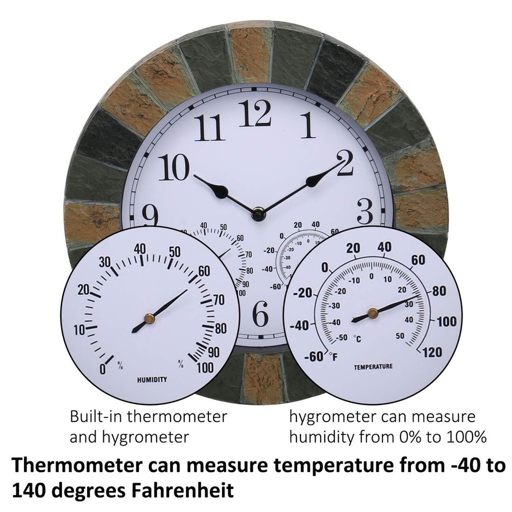 Lily's Home Slate Hanging Wall Clock - Picture 4 of 16